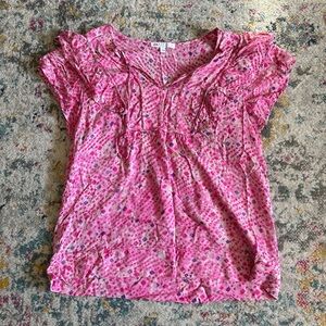 Pink Patterned Women's Top